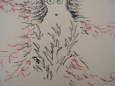 Natalia Gontcharova : Essence féminine de la fécondité - Dessin original Signé 2