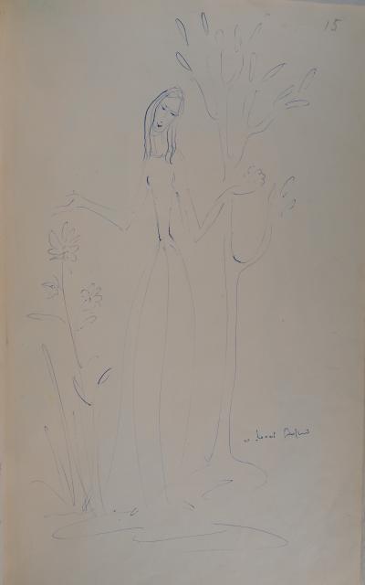 Jean-Michel ATLAN : Composition abstraite, c. 1956 - Pastel original signé 2