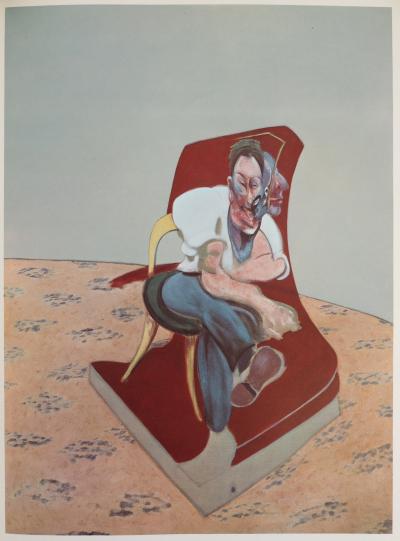 Francis Bacon : Three Studies for Portrait of Lucian Freud, 1966 - Lithographie 2