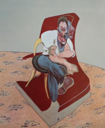 Francis Bacon : Three Studies for Portrait of Lucian Freud, 1966 - Lithographie 2
