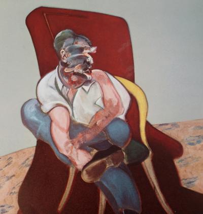 Francis Bacon : Three Studies for Portrait of Lucian Freud, 1966 - Lithographie 2