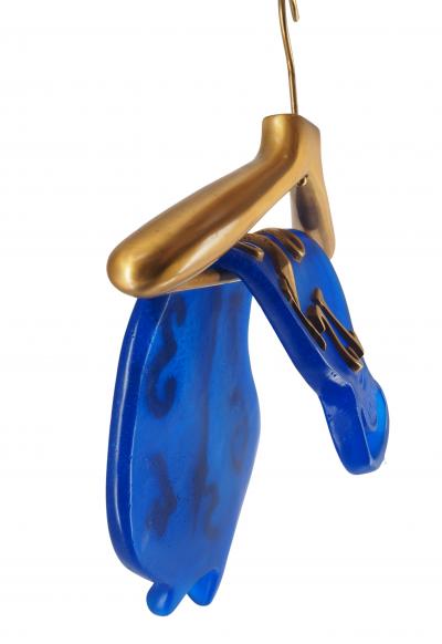 Salvador Dali : Montre Molle Suspendue - Sculpture originale, pate de verre DAUM, Signée 2
