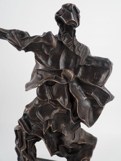 Salvador Dali : Don Quichotte dans le vent, 1969 - Sculpture originale en bronze, signée 2