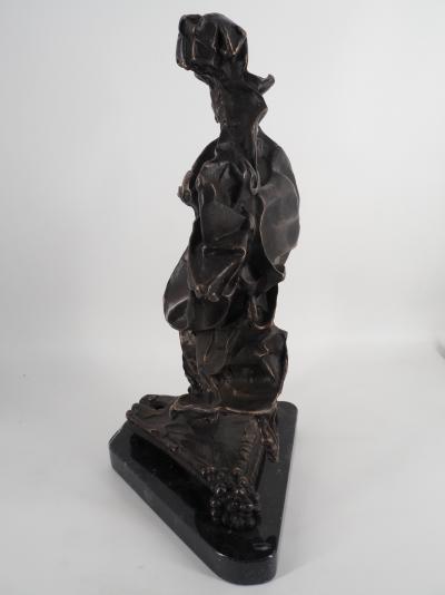 Salvador Dali : Don Quichotte dans le vent, 1969 - Sculpture originale en bronze, signée 2