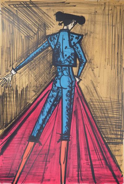 Bernard BUFFET : Torero de dos - Lithographie originale signée 2