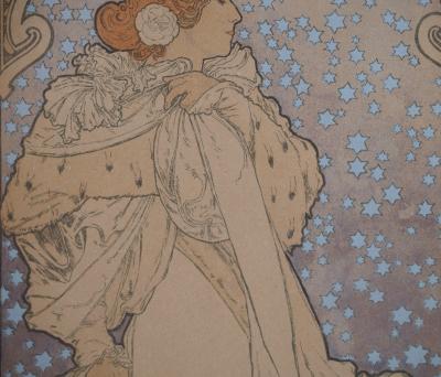Alphonse MUCHA : La Dame aux camélias (Sarah Bernhardt), 1897 - Lithographie originale signée 2