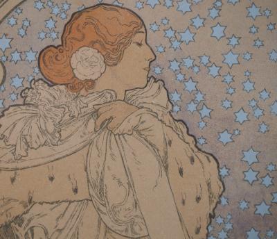 Alphonse MUCHA : La Dame aux camélias (Sarah Bernhardt), 1897 - Lithographie originale signée 2