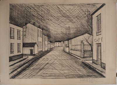 Bernard Buffet : La rue - Gravure originale signée 2