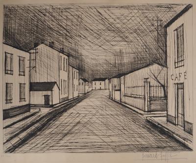Bernard Buffet : La rue - Gravure originale signée 2