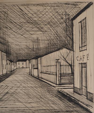 Bernard Buffet : La rue - Gravure originale signée 2