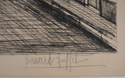 Bernard Buffet : La rue - Gravure originale signée 2