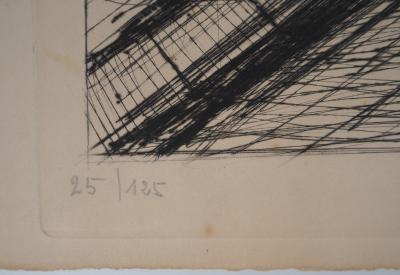 Bernard Buffet : La rue - Gravure originale signée 2