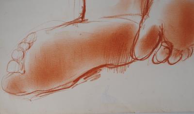 Antoniucci Volti : Modèle endormi - Dessin original signé 2