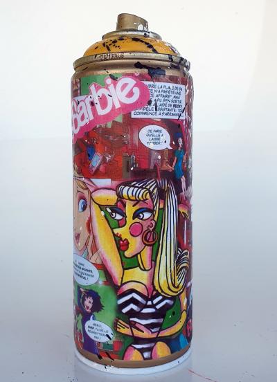 SPACO - Bombe Barbie picasso warhol  , 2023  - Sculpture 2