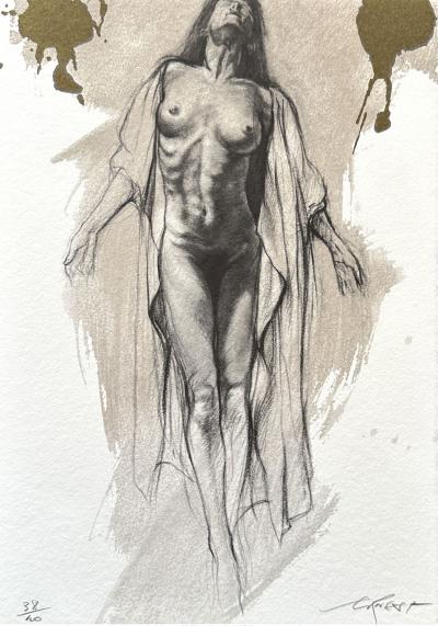 Ernest Pignon-Ernest - Corps d’extase X - Lithographie originale signée numérotée au crayon 2