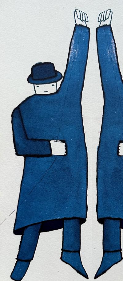 Jean-Michel FOLON - Homme et son double, 1977 2