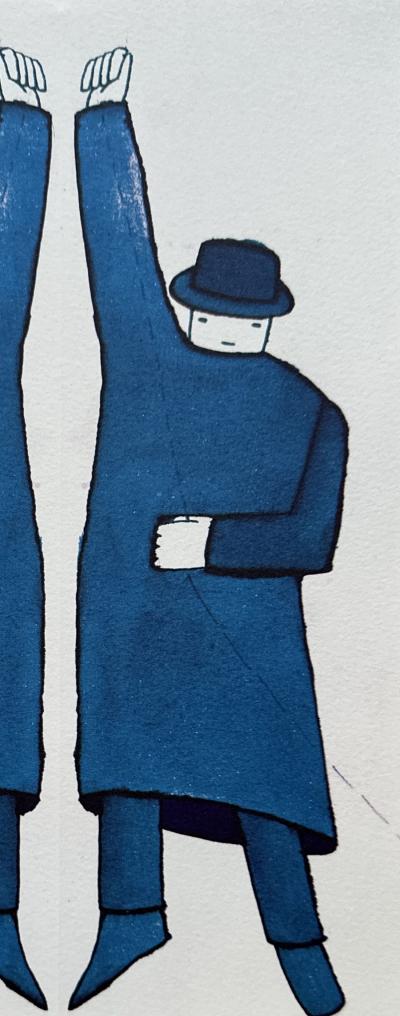 Jean-Michel FOLON - Homme et son double, 1977 2