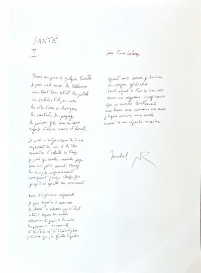 Michel BUTOR - Deux poèmes autographes signés 2