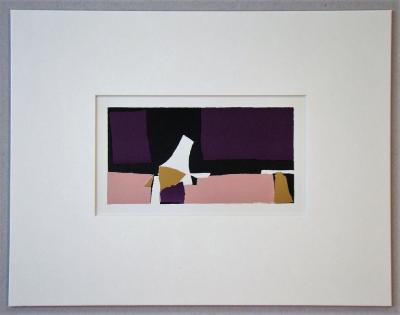 Nicolas DE STAËL (after) - Composition Violette, 1965 - Lithograph in colors 2