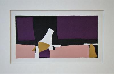 Nicolas DE STAËL (after) - Composition Violette, 1965 - Lithograph in colors 2