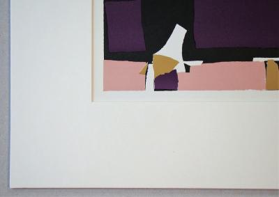 Nicolas DE STAËL (after) - Composition Violette, 1965 - Lithograph in colors 2