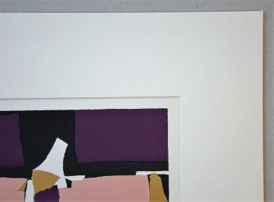 Nicolas DE STAËL (after) - Composition Violette, 1965 - Lithograph in colors 2
