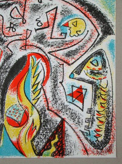 André MASSON - Composition pour édition XXe Siècle,1969 - Lithographie originale 2