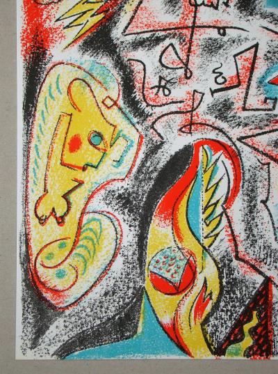 André MASSON - Composition pour édition XXe Siècle,1969 - Lithographie originale 2