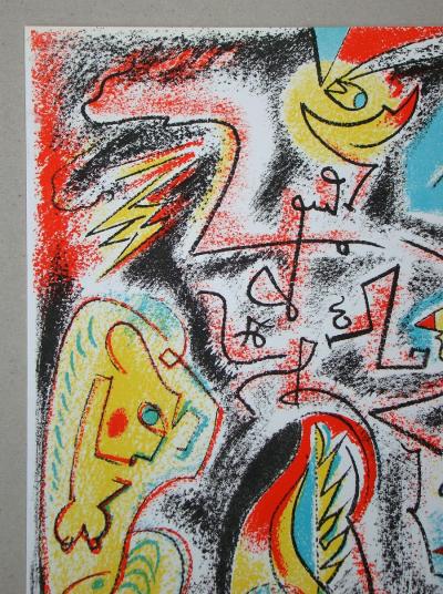 André MASSON - Composition pour édition XXe Siècle,1969 - Lithographie originale 2