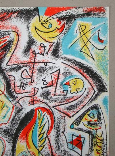 André MASSON - Composition pour édition XXe Siècle,1969 - Lithographie originale 2