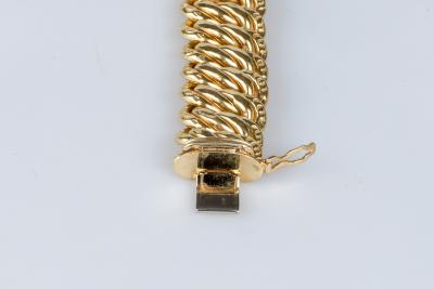 Bracelet en or jaune 18 carats en maille américaine 2