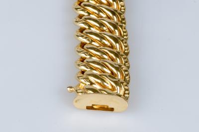 Bracelet en or jaune 18 carats en maille américaine 2
