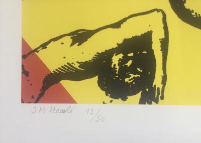 Jean-Marie HAESSLÉ - NIP Rectangle bleu,1994 - sérigraphie originale signée 2