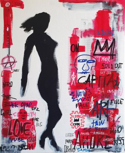 SPACO - Lido shadow  , 2023 - Technique mixte sur toile 2