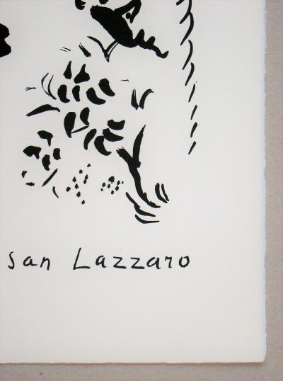 Marc CHAGALL - Hommage à San Lazzaro, 1975 - Lithographie originale 2