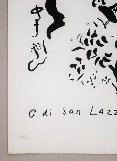 Marc CHAGALL - Hommage à San Lazzaro, 1975 - Lithographie originale 2