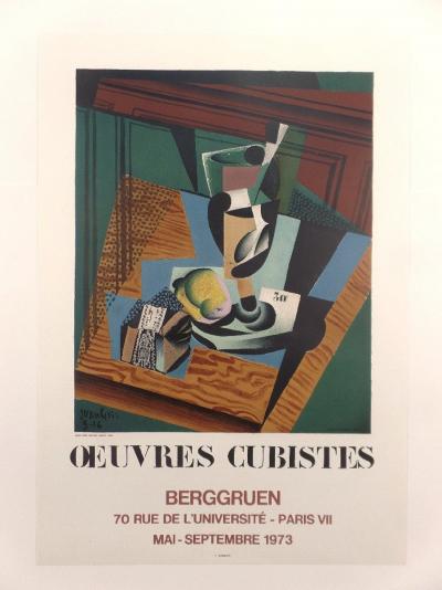Juan Gris (1987-1927) d’après - Nature morte, 1916 - Affiche lithographique originale 2