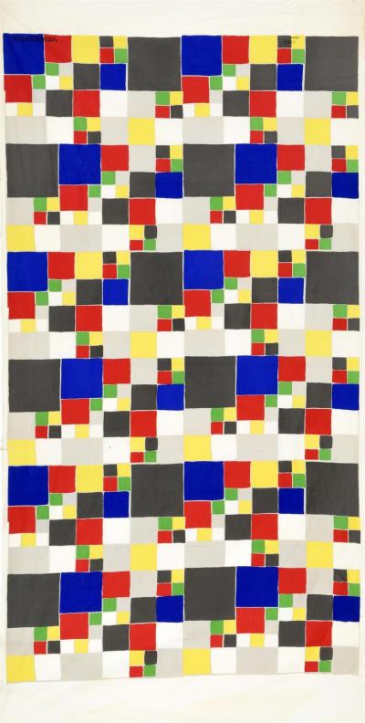 Sonia Delaunay  - Polychrome de carrés - Sérigraphie 2