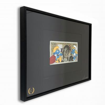 Cisco - Kisses, 2024 - Acrylique sur billet 2