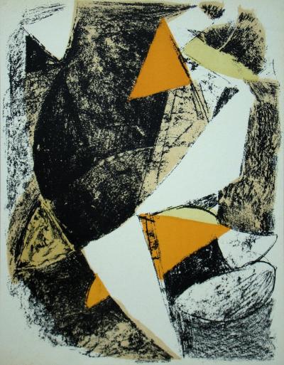 Marino MARINI - Cheval et cavalier, 1963 - Lithographie originale 2