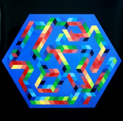 Victor VASARELY (d’après) - Progression 1, BABEL 3, 1972 - Héliogravure 2