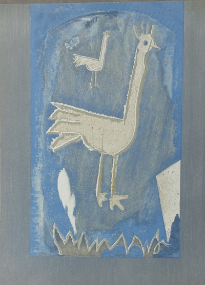 Georges BRAQUE - Poule (1952) - Lithographie double face 2