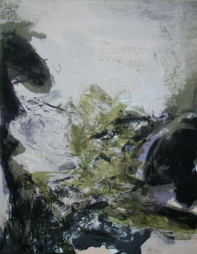 ZAO WOU-KI- Composition pour XXe Siècle, 1971 - Original lithograph 2