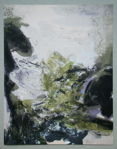 ZAO WOU-KI- Composition pour XXe Siècle, 1971 - Original lithograph 2