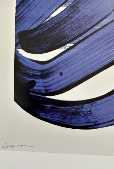 Pierre Soulages (d’après) - Sérigraphie N°18, 1988 - Affiche originale Musée Soulages 2