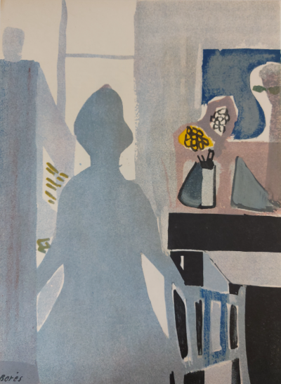 Francisco Bores -  Intérieur  (1952) Lithographie 1952, double face 2