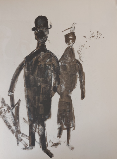 Francisco Bores -  Intérieur  (1952) Lithographie 1952, double face 2