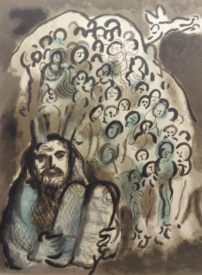 Marc Chagall - Message biblique (1972 ) - Lithographie originale en couleurs 2