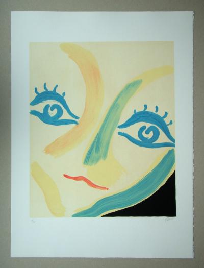 Virgilio GUIDI - Volto, 1982 - Lithographie signée et numérotée 2
