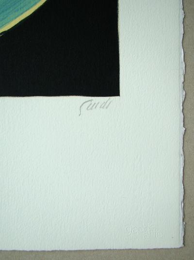 Virgilio GUIDI - Volto, 1982 - Lithographie signée et numérotée 2